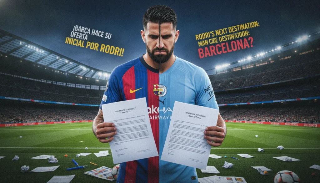 Rodri İçin Kapışma Büyüyor, Barcelona Hamleyi Başlattı